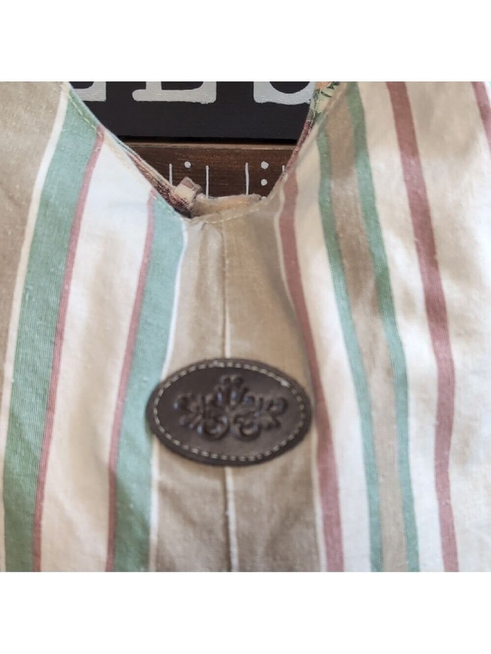 Floral OR Stripe Canvas Hobo Sling Bag - Picture 4 of 8